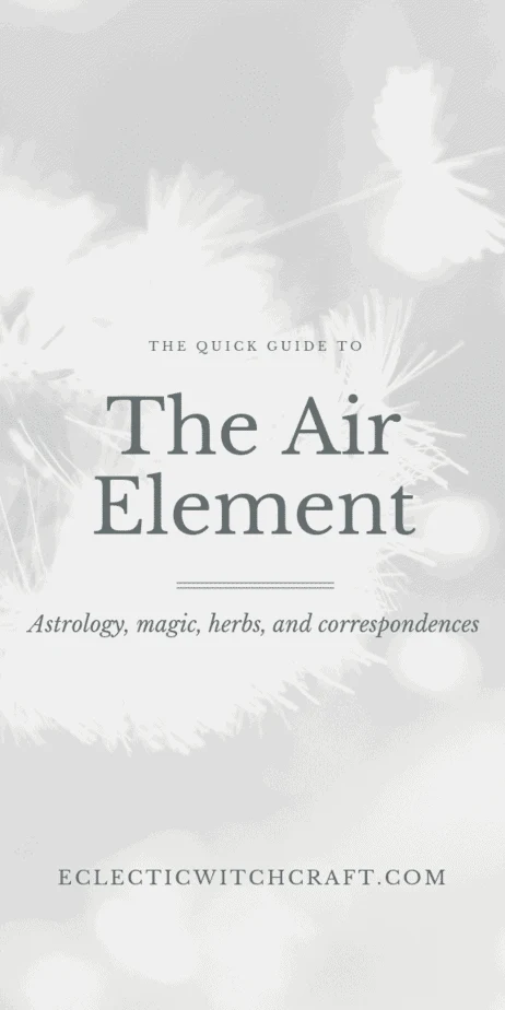 The quick guide to the air element in astrology, magic, herbs, and correspondences. Find air spells, plants related to the element of air, and astrology information. Air element aesthetic, air element dreams, air element art, air element personality, air element crystals. #magic #witch #witchcraft #astrology