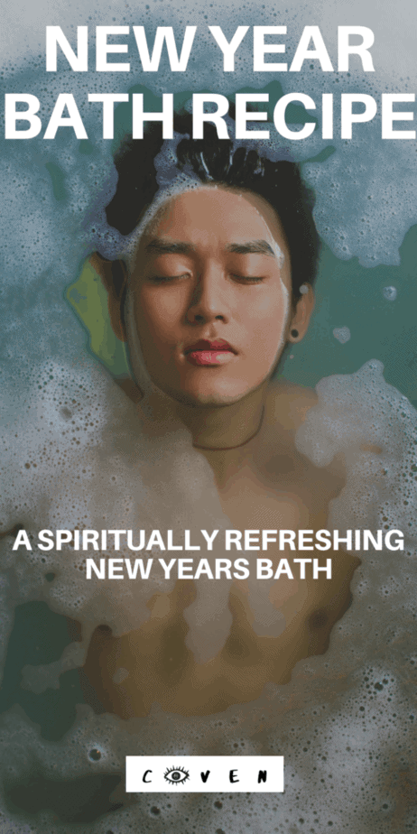 Try this new year's self care ritual. Start 2020 with a spiritual refresh bath. New year pagan rituals. Wiccan spells. Herbalist magic. Magical correspondences of herbs. Green witch. Green witchcraft. Licorice root herbalism. Pine needles herbalism. Rosemary herbalism. Hawthorn herbalism. New years day traditions. #newyear #newyears #2020 #bath #herbalism #witch #witchcraft
