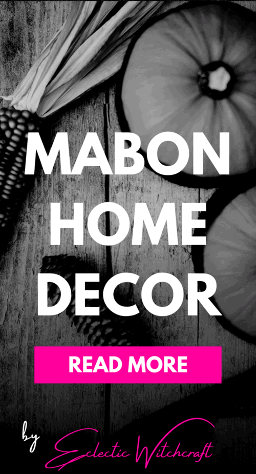 Mabon home decor ideas for witches and pagans. Aesthetic decor for this harvest festival. #witch #witchcraft #pagan #wicca