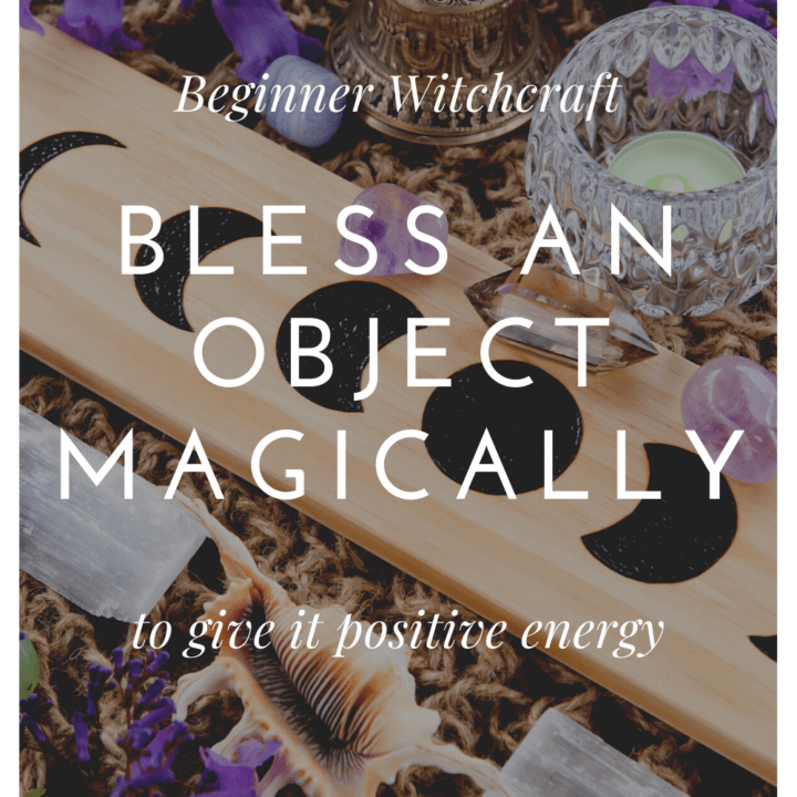 A witch's altar with tools, incense, and herbs