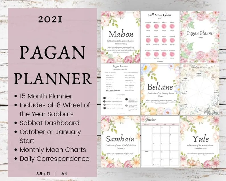 2021 Pagan Planner