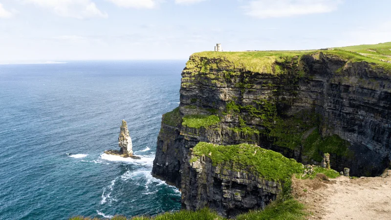 Irish witch names that hail from this gorgeous country. An Irish coastline with a steep cliff.