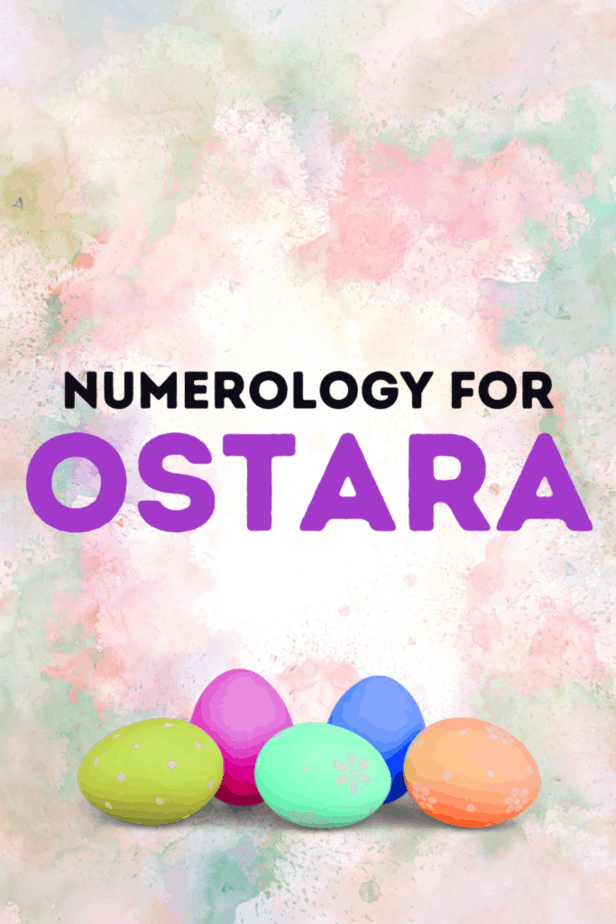 Pink and blue watercolor. Colorful easter eggs. Numerology for Ostara egg spell.