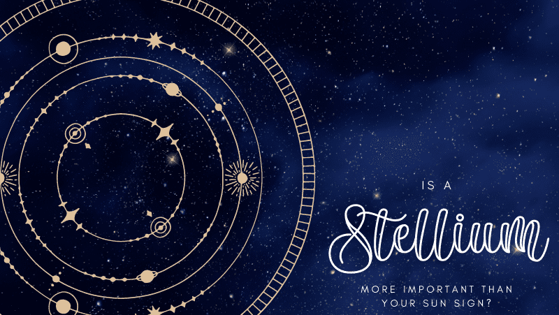 Night sky stars astrological symbols planets