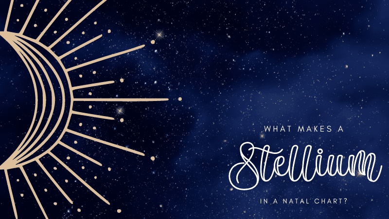 Night sky stars astrological symbols 