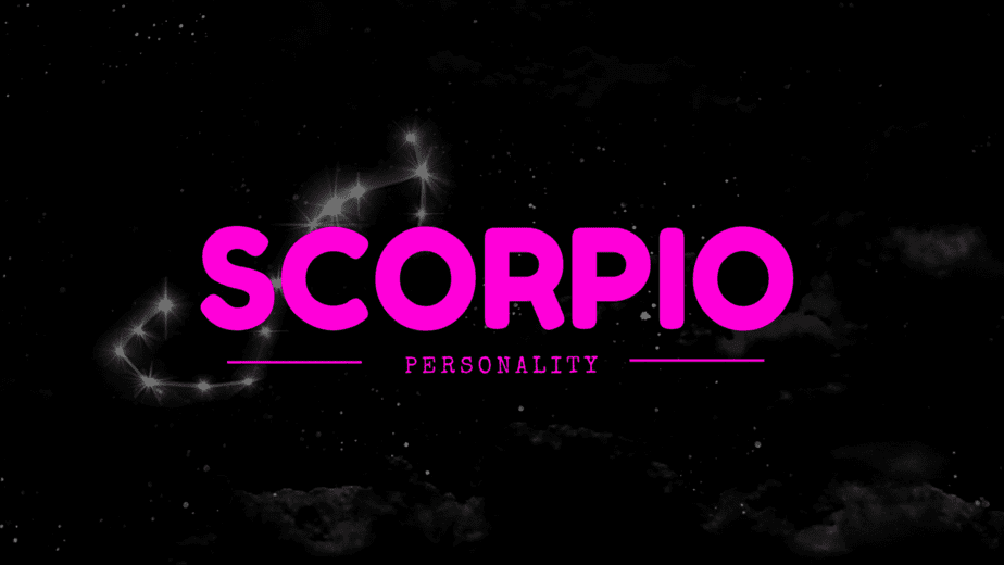 Scorpio constellation in black and white