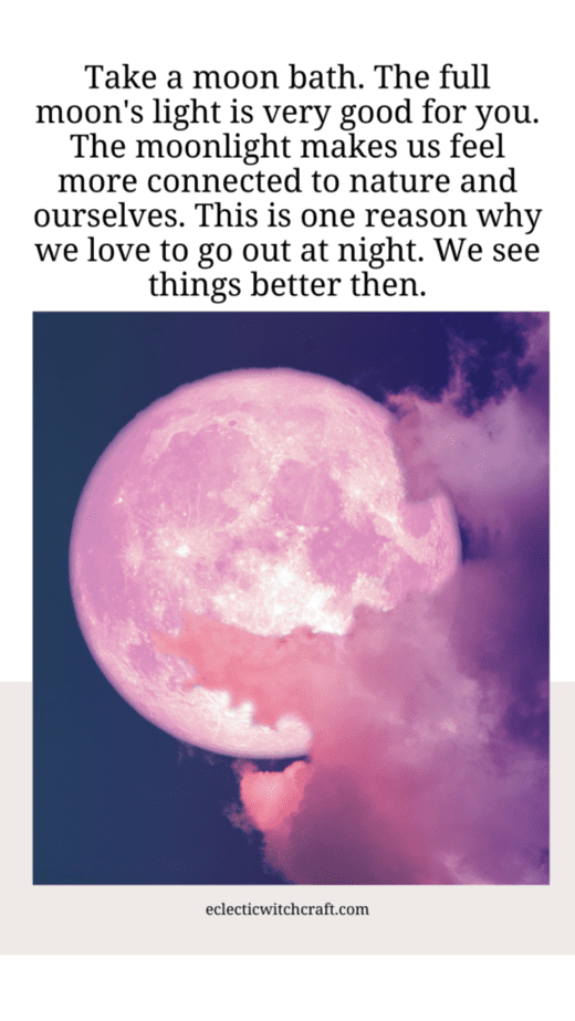Worship the moon. Pink moon pink clouds blue purple sky.