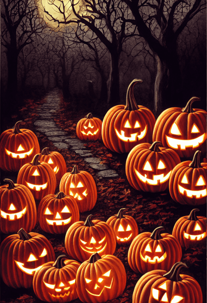 Jack o lantern pumpkins for Halloween