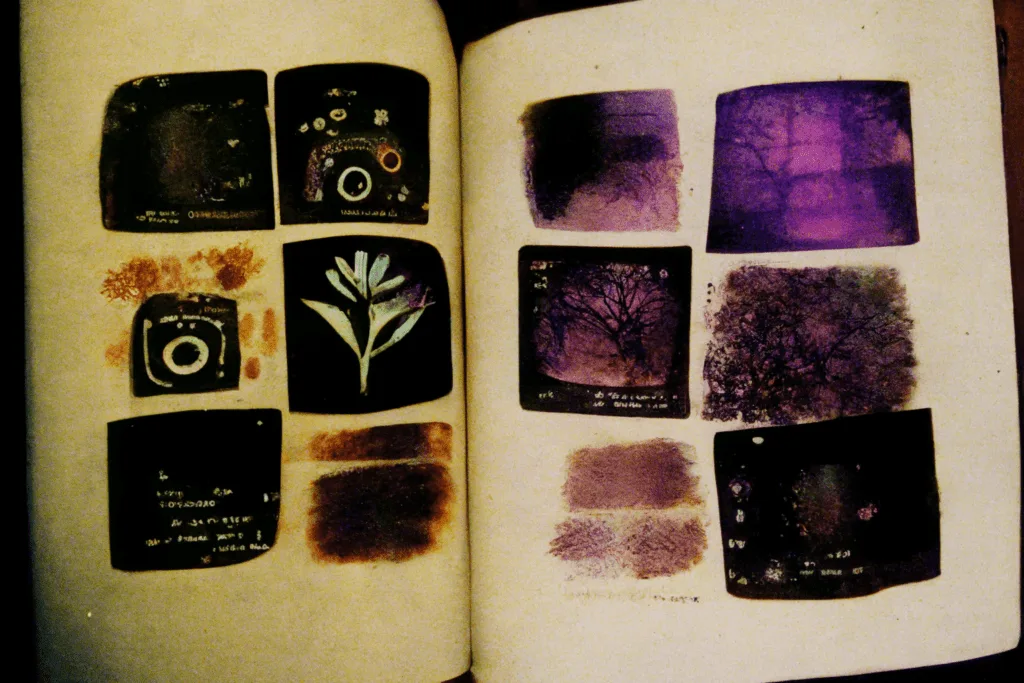 "self care witchcraft" book of shadows page scans :: "Hyperspectral-Imaging style", "Lomo film", "AuraCam 6000", "Biopulsar-Reflexograph"