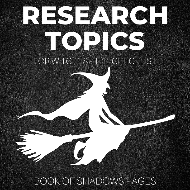 Witch on a broomstick Beginner witch research topics