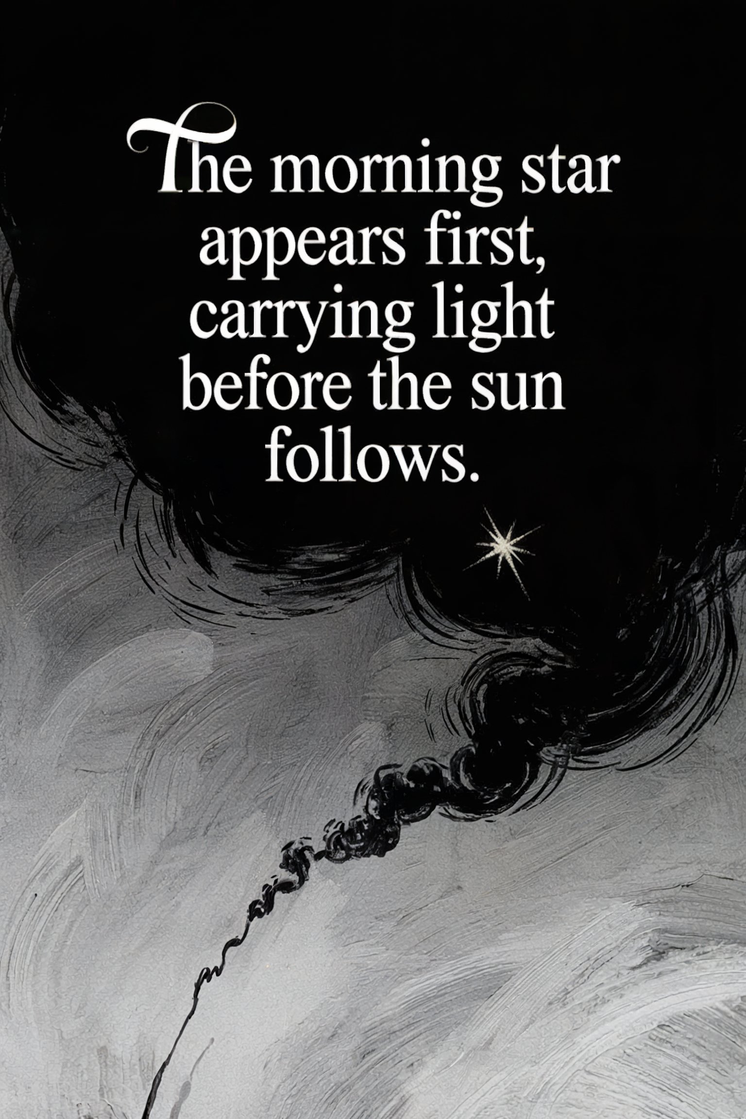Quote illustration teaching morning star astronomy Venus appears pre-dawn with independent reflected light mechanism