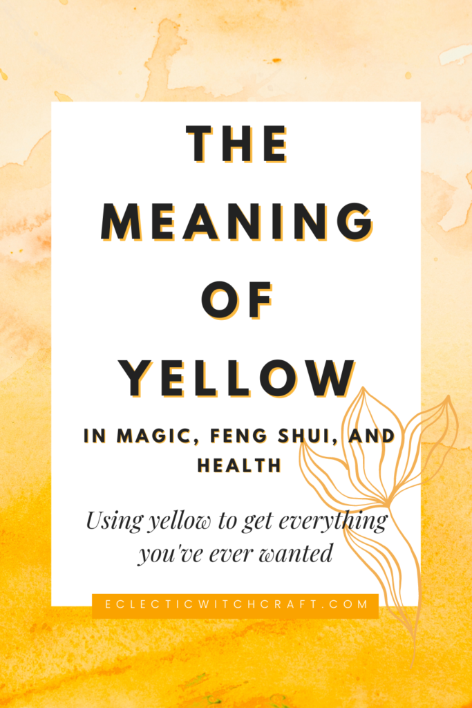 The meaning of yellow. 