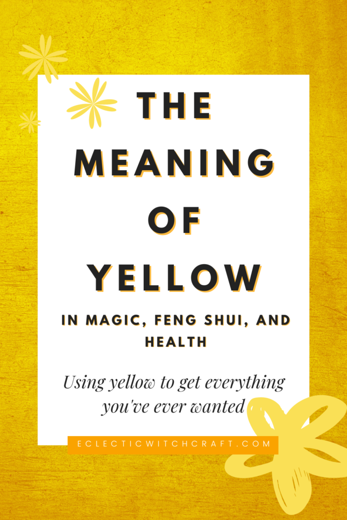 The meaning of yellow. 