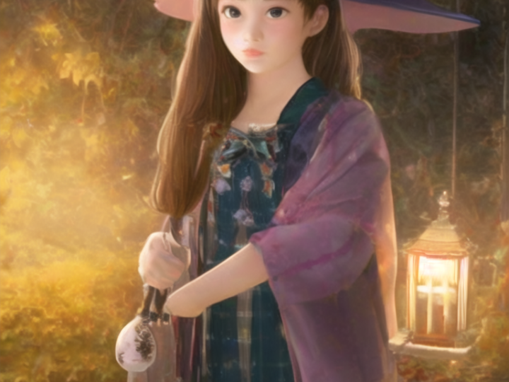 Witch Child At Halloween Decorative Image | Samhain Activities For Solitary Witches | Thinking of Samhain activities to do as a solitary witch can be hard!