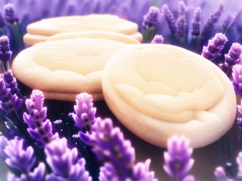 Subtle flavor lavender cookies