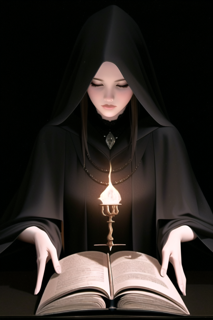 Witch performing a ritual