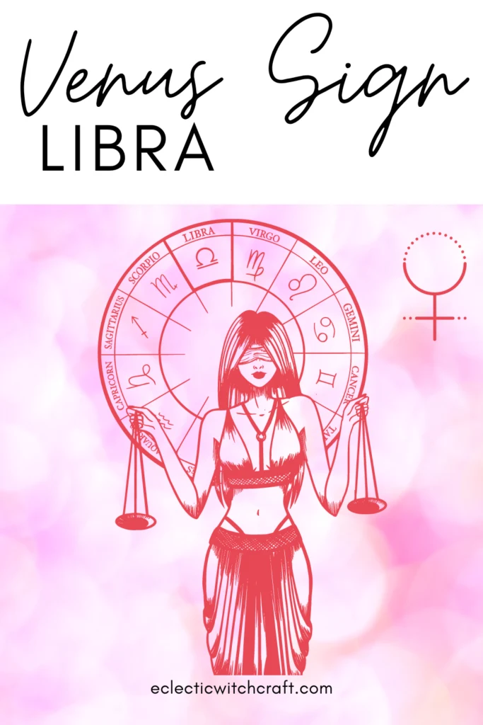 Aphrodite illustration. Venus astrological symbol. Pink soft background. Venus sign astro observations. Venus signs in astrology. Libra.