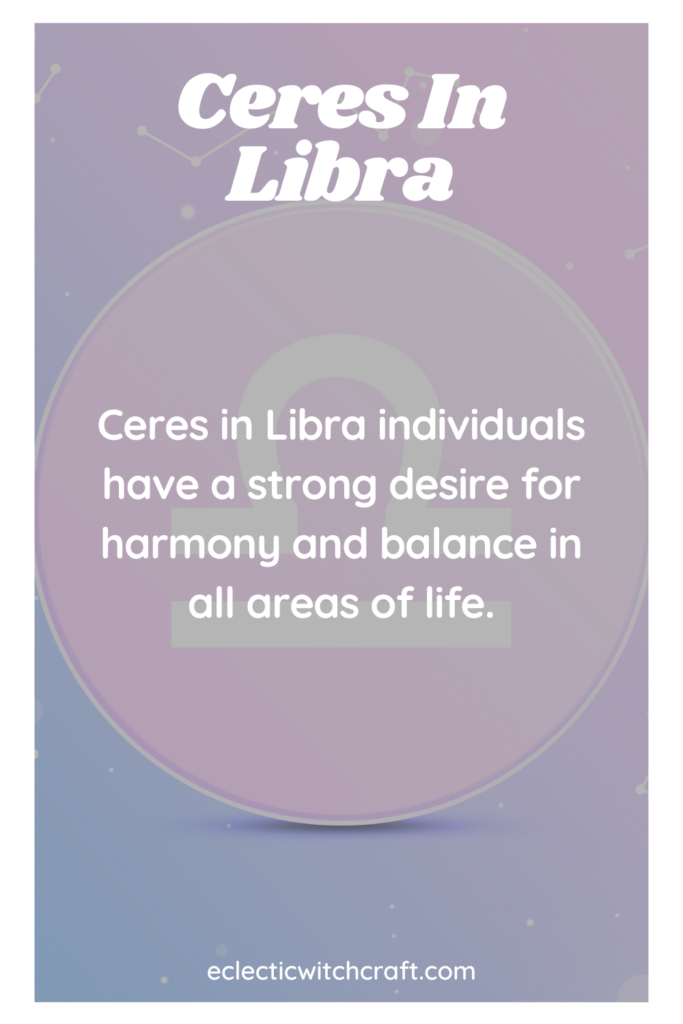 Ceres In Libra