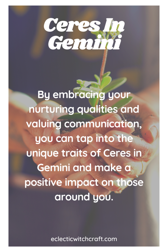Ceres In Gemini