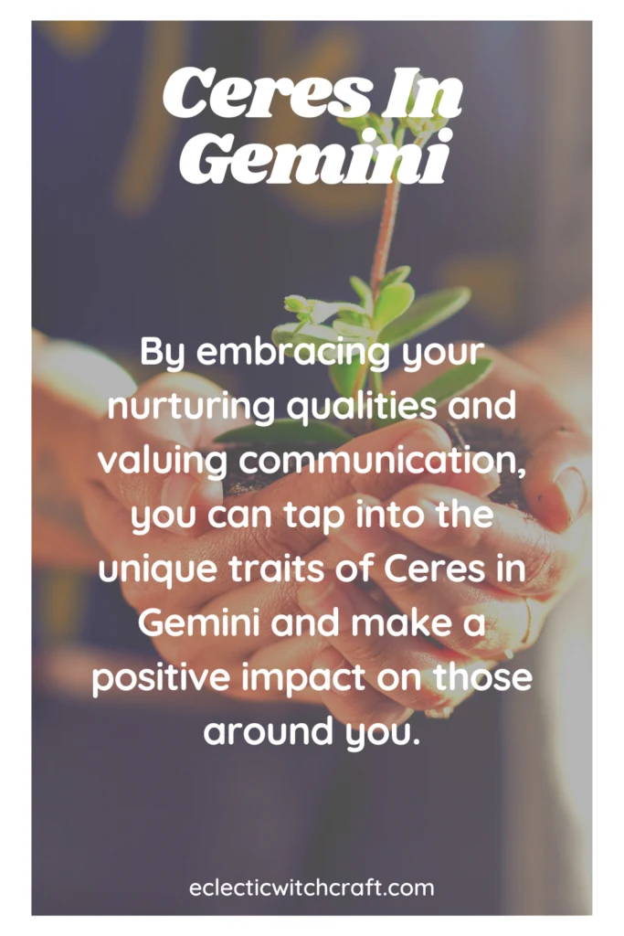 Ceres In Gemini
