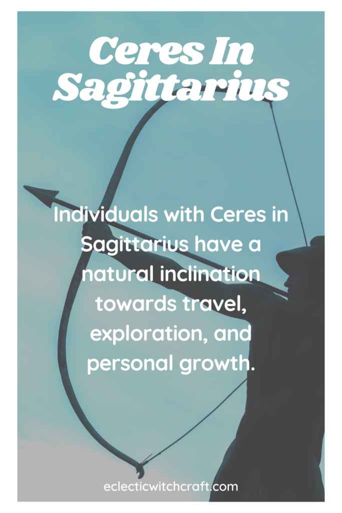 Ceres In Sagittarius