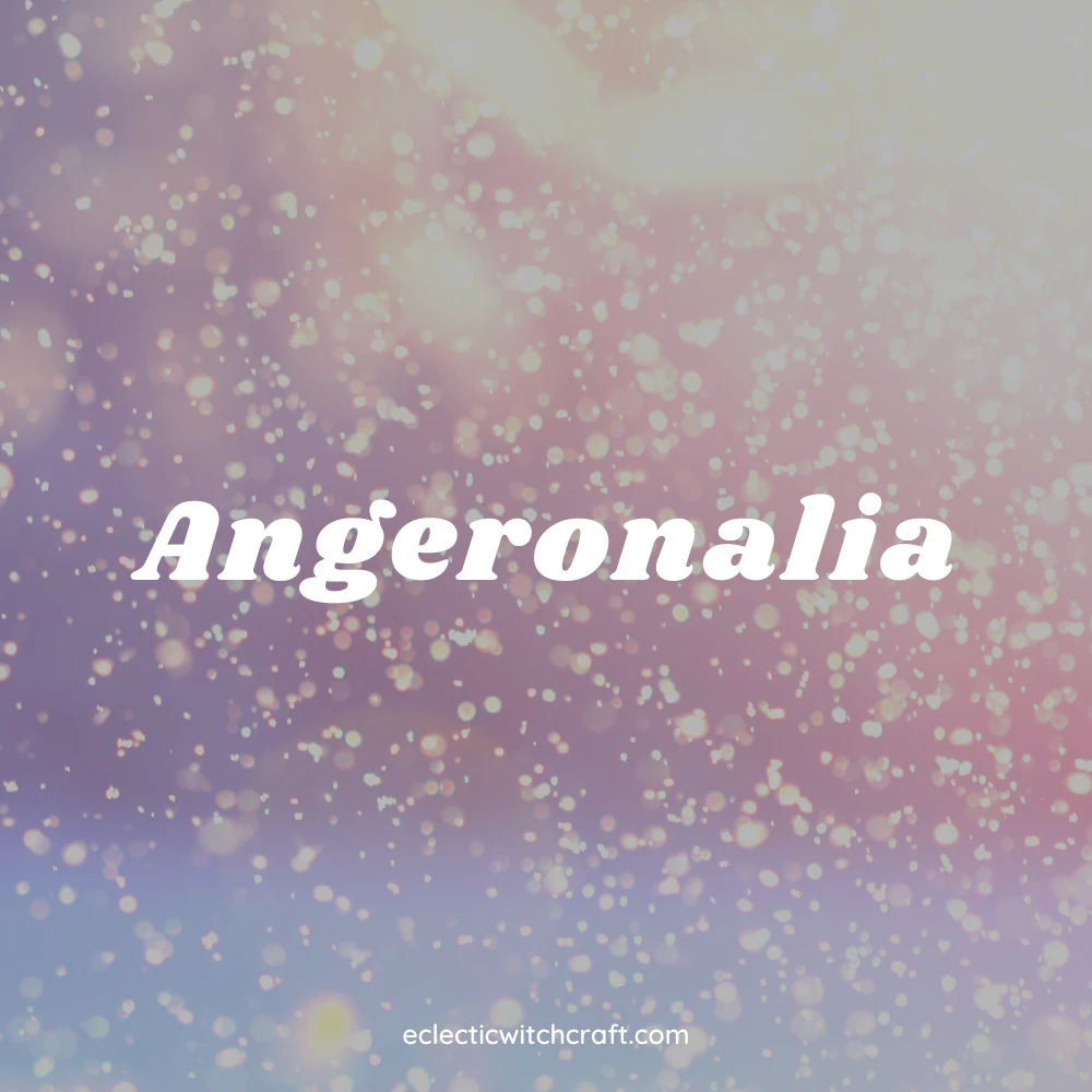 The festival of Angeronalia or Divalia and the Roman goddess Angerona