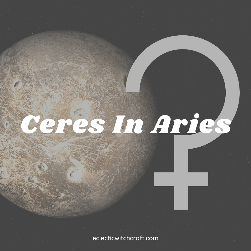 Ceres dwarf planet and Ceres astrological symbol