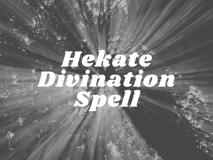 Hekate Divination Spell, light streaming through tree leaves