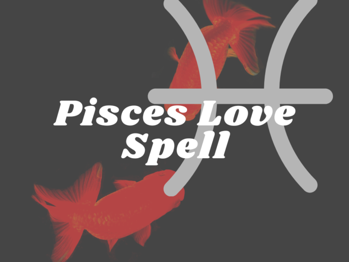 Pisces love spell. Pisces fish and Pisces symbol.