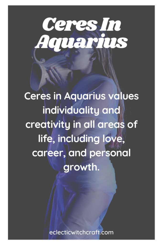 Ceres In Aquarius