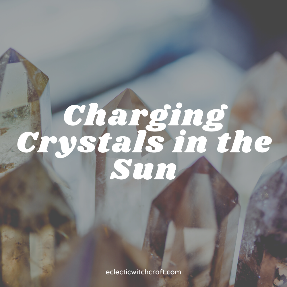 Charging Crystals in the Sun