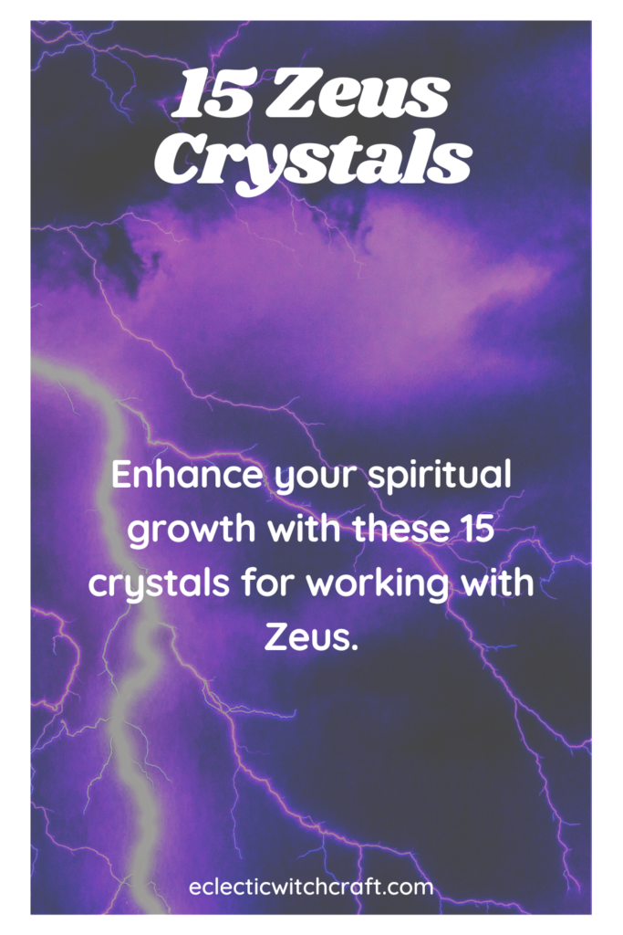 Crystals for Zeus altar
