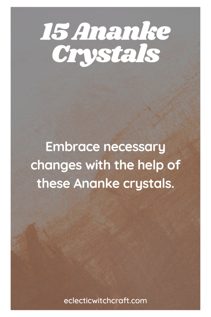 Crystals for necessity or compulsion