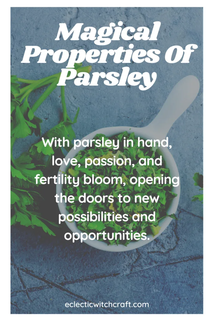 Parsley spiritual properties