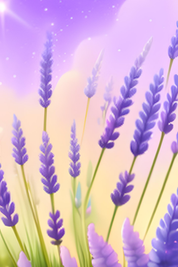 Painting of psychic herbs like lavender