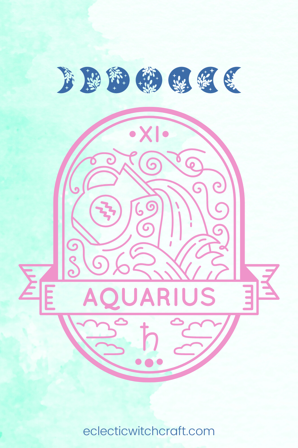 Aquarius moon water magical correspondences