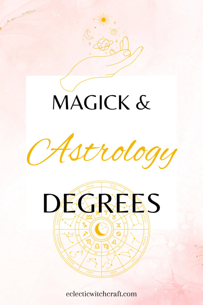 Astrological degrees meaning