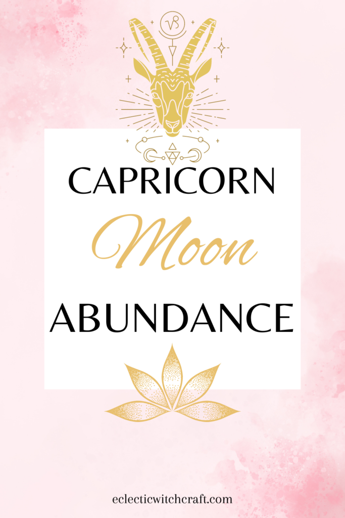 Capricorn moon energy and money