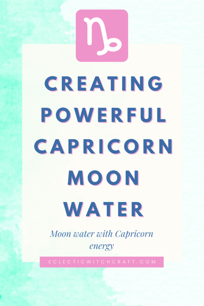 Capricorn moon water manifesting
