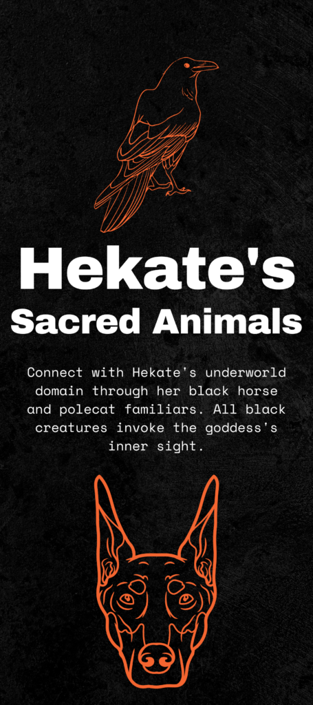 Crows and snakes for Hekate