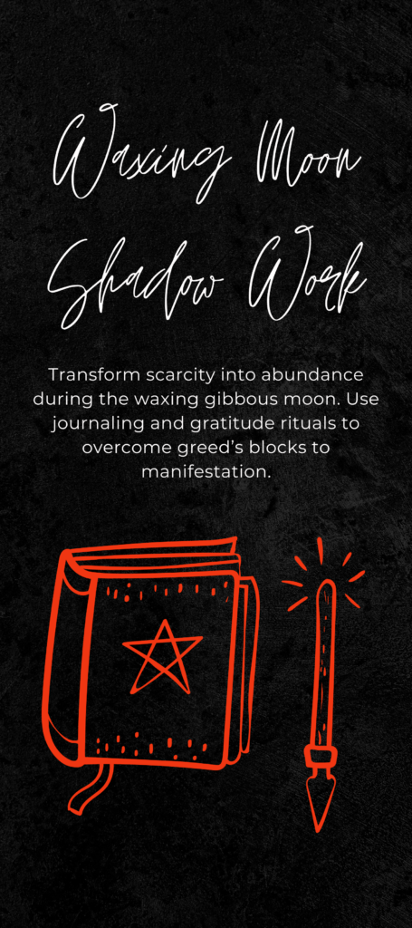 Shadow work for the waxing moon