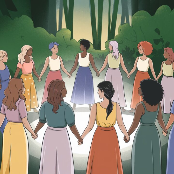 A vibrant visual with affirmations about self-love, empowerment, and the law of assumption. The text emphasizes themes like self-worth, manifestation, and divine feminine energy, surrounded by soft, feminine imagery such as flowers, sparkles, or light accents.