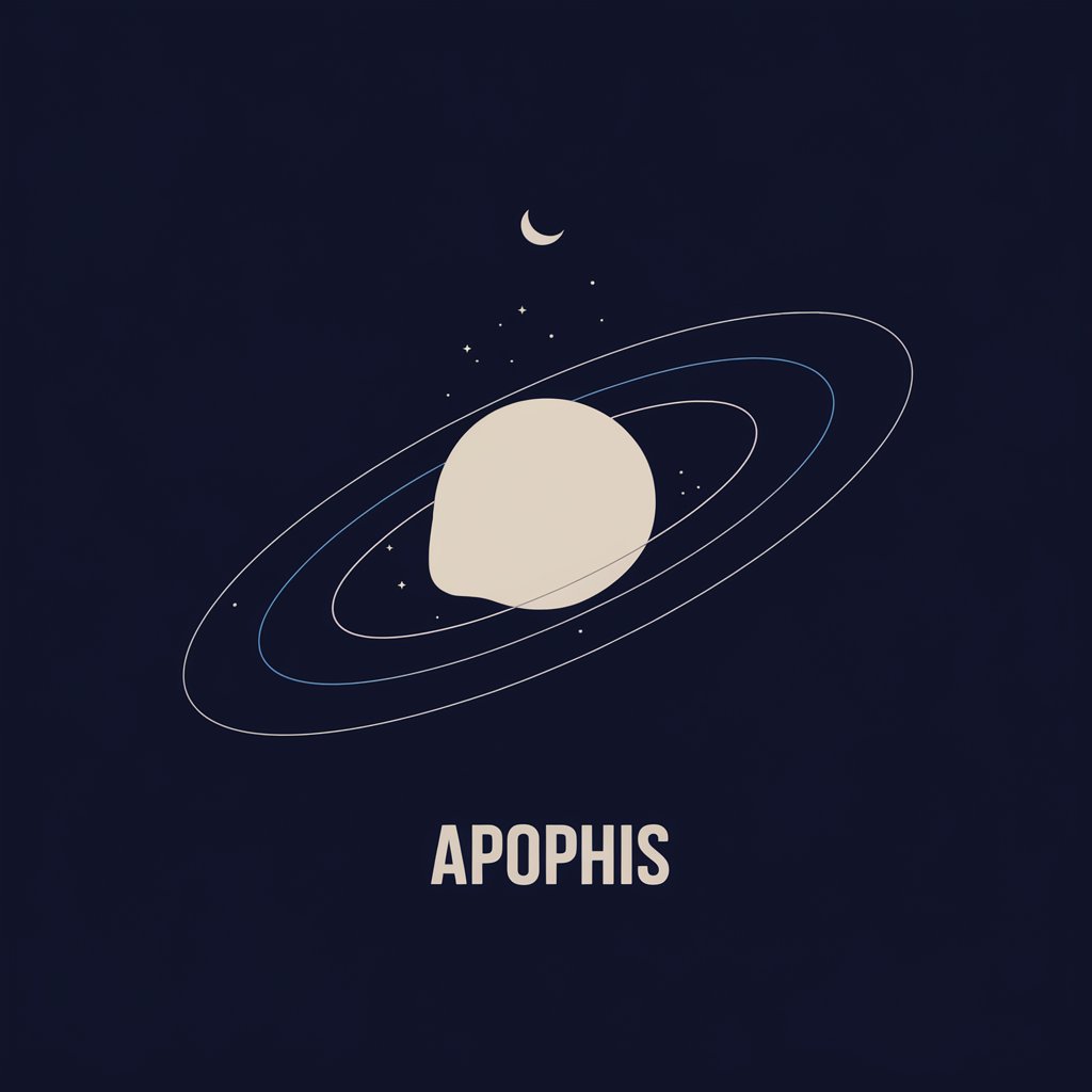 Is asteroid Apophis going to hit Earth in 2029 Simplified depiction of the asteroid in a starry void, representing the question of its potential Earth impact, with surrounding cosmic imagery for context.