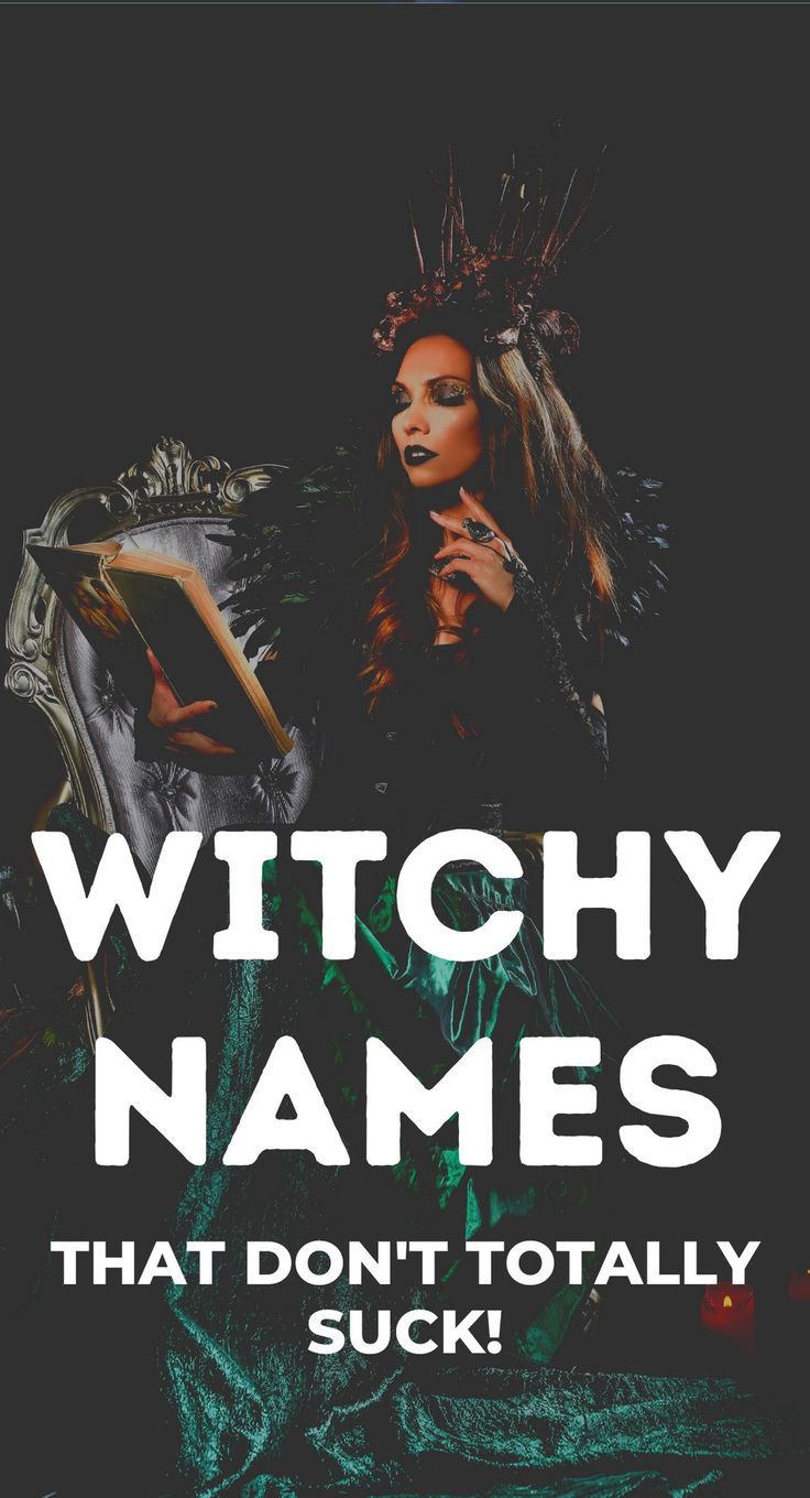 Pinterest pin for witchy names that don't suck