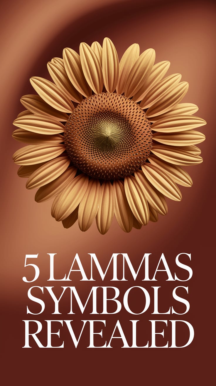 A single, large sunflower head with bold golden-yellow petals and a detailed textured brown center fills the center of the image. The background is a smooth, warm terracotta color with a soft gradient. The text is large, crisp serif in deep sandstone shade, positioned below the flower, clean and easy to read.